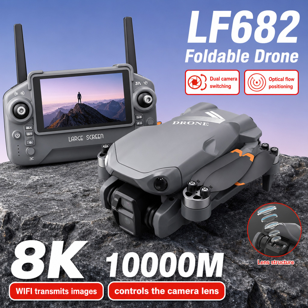 Dji Drone Mini 4 Pro - Drone Aéreo LF682 com Câmeras Duplas