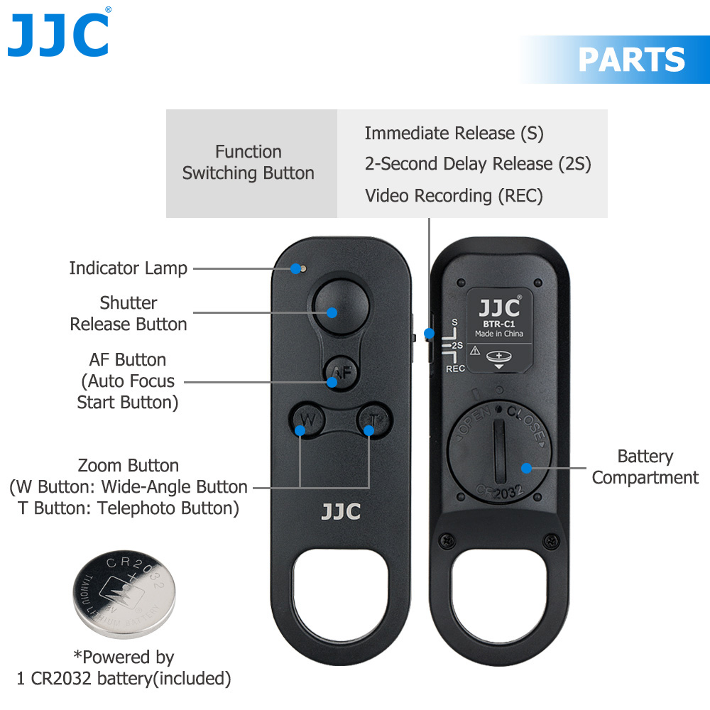 JJC BR-E1 Controle Remoto Blue - Canon Camera Eos R50 avaliação e preço